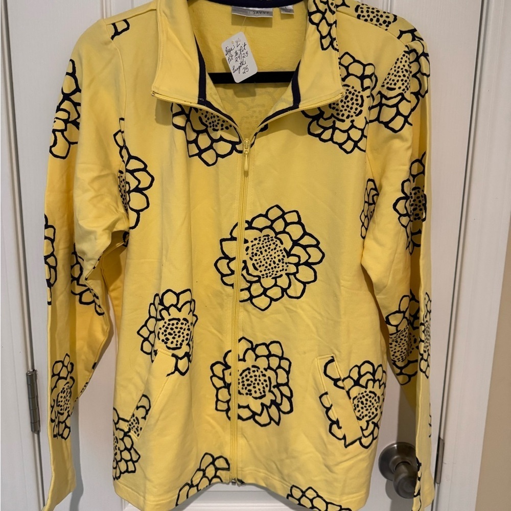 Floral Yellow Women's Jacket